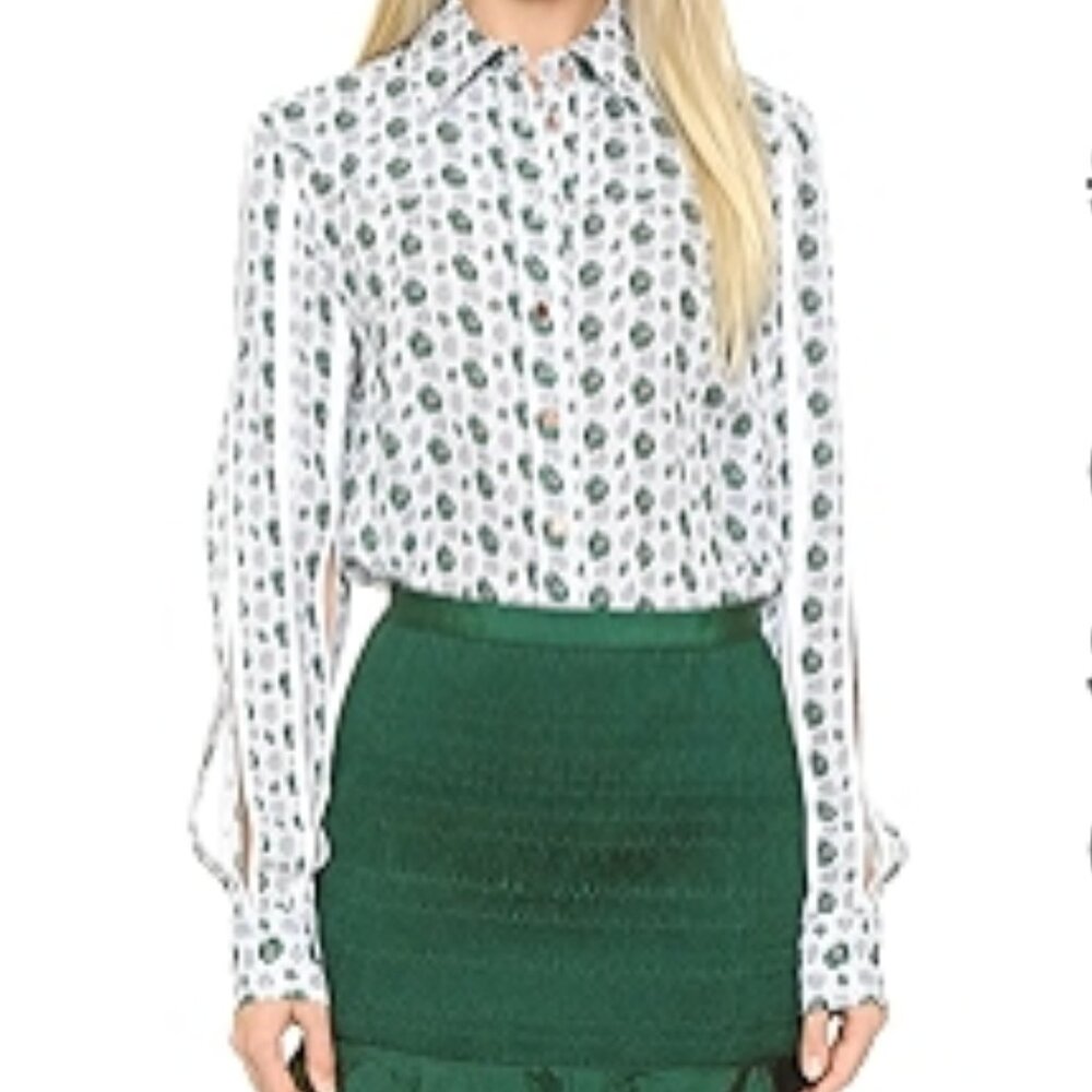 cg placket sleeve blouse